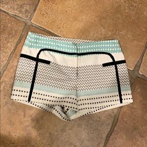 ELLA MOSS BEACHY TEAL WHITE & BLACK SHORTS